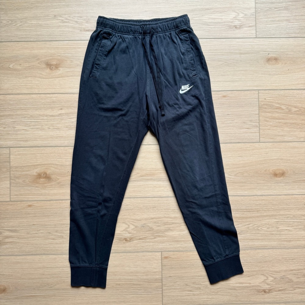 Nike Sportswear Club Fleece Joggers Black Cotton‎ Sweatpants Small RN56323